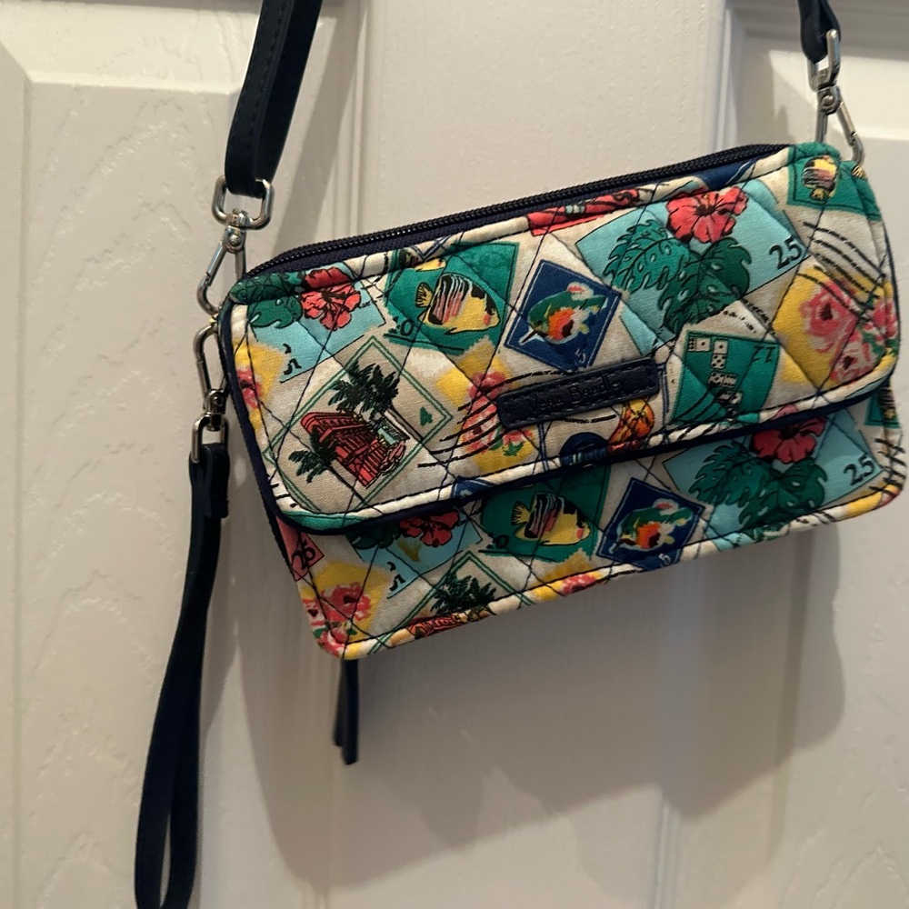 Vera Bradley wallet clutch with crossbody strap. NWOT